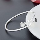 【晝夜】【999千足銀】【黑白滴膠】設計師款高級氣質999足銀黑白菱形滴膠開口女時尚北歐風手環手鐲