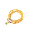 【頂級波羅的海蜜蠟】【南紅金珠蜜蠟錢袋配飾】【多圈】收藏級波羅的海蜜蠟手鍊搭配小金珠南紅蜜蠟錢袋女手串手鍊