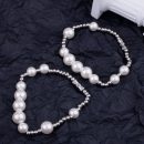 日式原宿風格小眾設計冷淡風個性嘻哈拼接珍珠男女手鍊