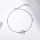 【925純銀鑲嵌鋯鉆皇冠】輕奢氣質S925純銀手鍊鑲嵌鋯鉆皇冠簡約森系百搭女手鍊