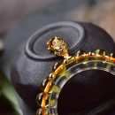 【天然幸運黃水晶】【招財貔貅配飾】設計師款天然清透幸運黃水晶手鍊搭配招財貔貅編織女手串水晶手鍊