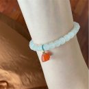 【收藏級天然和田玉】【雕刻南紅蓮蓬】優雅古風和田玉搭配滿肉南紅蓮蓬單圈手串百搭氣質女手鍊