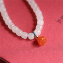 【收藏級天然和田玉】【雕刻南紅蓮蓬】優雅古風和田玉搭配滿肉南紅蓮蓬單圈手串百搭氣質女手鍊