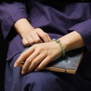 7A級天然名貴新疆鴨蛋青和田玉搭配蜜蠟南紅手鍊原創平安扣玉石男女手鍊手串