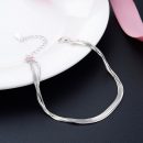 【似水流年】【925純銀】設計師款高級簡約氣質925純銀線條手鍊女百搭時尚手鍊