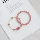 【雙層草莓晶套鍊】【招財貔貅】6A級天然草莓晶貔貅手鍊6mm原創女款甜美草莓晶雙層手鐲套鍊