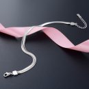 【似水流年】【925純銀】設計師款高級簡約氣質925純銀線條手鍊女百搭時尚手鍊