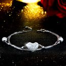 【少女心事】【925純銀】【三層套鍊】正韓設計高級感925純銀三層套鍊優雅百搭女手鍊