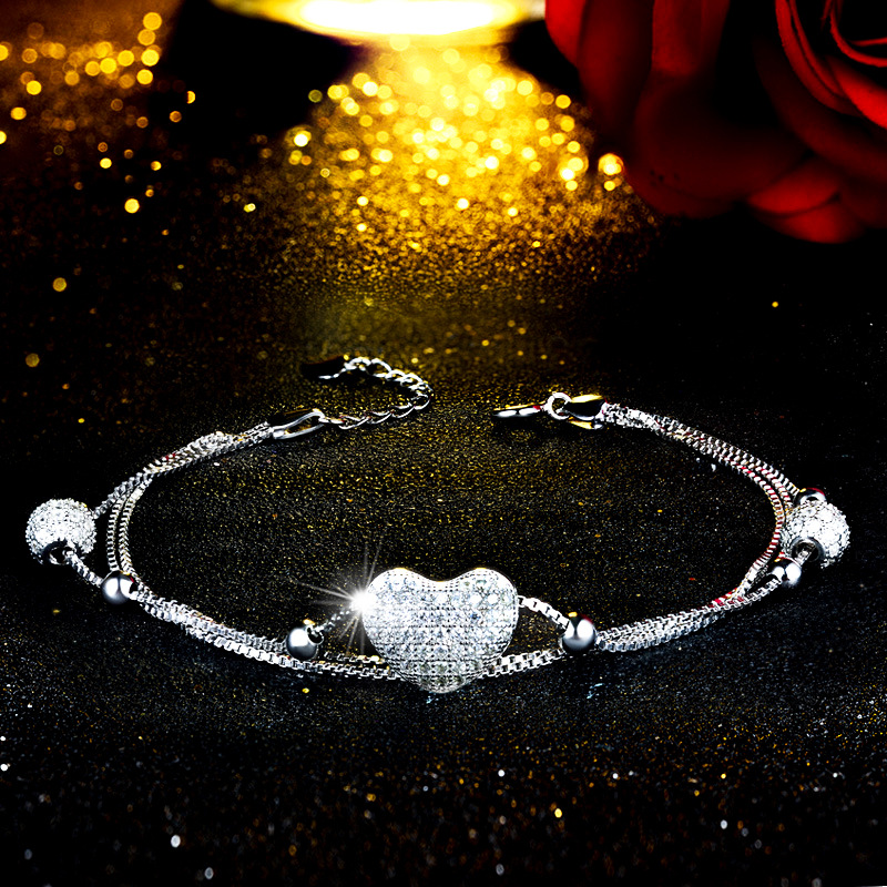 【少女心事】【925純銀】【三層套鍊】正韓設計高級感925純銀三層套鍊優雅百搭女手鍊