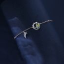 原創設計星球幻境閃鑽流星琉璃鑲嵌鋯鉆時尚女手鍊