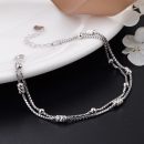 【豆蔻流鶯】【925純銀】【雙層套鍊】設計師款高級氣質925純銀雙層套鍊女百搭時尚手鍊