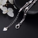 【豆蔻流鶯】【925純銀】【雙層套鍊】設計師款高級氣質925純銀雙層套鍊女百搭時尚手鍊