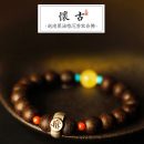 【黑油格老料沉香】【蜜蠟925銀配飾】天然沉水老料越南沉香手串搭配925老銀本命年鼠蜜蠟男女佛珠手串手鍊