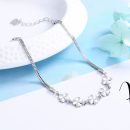 【四葉草王國】【925純銀】設計師款高級氣質925純銀五朵四葉草女時尚百搭手鍊