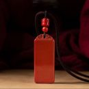 頂級名貴7A級天然紫金帝王硃砂平安無事牌吊墜項鍊男女平安符項鍊