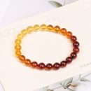 天然名貴漸變色琥珀蜜蠟單圈手鍊手串手工手穿琥珀時尚女佛珠手串手鍊