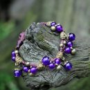 【天然瑪瑙玉髓】【手工編製】原創設計優雅古風天然瑪瑙玉髓編製手鍊男女吉祥開運水晶手鍊