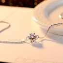 【S925純銀】【AAA級鋯鉆】韓國設計師款PAG&MAG925純銀單鑽AAA級鋯石手鍊時尚OL氣質百搭女手鍊