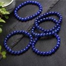 【收藏級天然帝王青金石】舒壓安神高檔天然帝王青金石手鍊眉心輪男女素珠佛珠手串手鍊