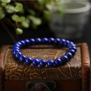 【收藏級天然帝王青金石】舒壓安神高檔天然帝王青金石手鍊眉心輪男女素珠佛珠手串手鍊