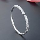 【一生所愛】【999足銀】【手工雕花】設計師款大話西遊金箍棒造型手環999足銀雕花女開口手鐲