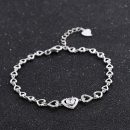 【千千心結】【925純銀】【鑲嵌鋯鉆】設計師款高級氣質千千心結925純銀鑲鑽女氣質百搭手鍊