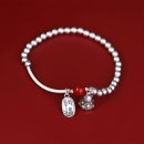 【財源滾滾平安好運】【招財貓掛件】【925純銀】設計師款招財納福925純銀招財貓納福配飾女招財手鍊