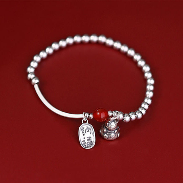 【財源滾滾平安好運】【招財貓掛件】【925純銀】設計師款招財納福925純銀招財貓納福配飾女招財手鍊