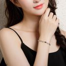 【八心八箭鑲鑽】【925純銀】高級氣質設計師款925純銀八心八箭鑲鋯鉆女時尚百搭手鍊