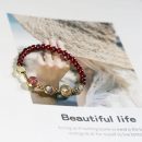 【腕間彩虹】【天然水晶組合】【酒紅石榴石】腕間彩虹天然石榴石草莓晶月光石海藍寶金髮晶組合女水晶手鍊