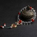 【延禧攻略】【天然白水晶瑪瑙琉璃】高級古風氣質延禧攻略同款天然白水晶瑪瑙琉璃十八子手串女水晶手鍊