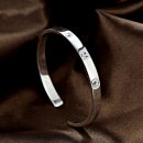 【素時錦年】【999足銀】設計師款高級氣質999千足銀手環百搭時尚女簡約開口手鐲