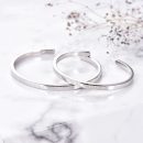 【小香風開口手鐲】【990足銀】高級氣質優雅小香風990足銀電鍍金男女開口手鐲時尚百搭足銀手環