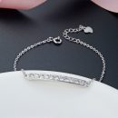 【清雅絕塵】【925純銀】【群鑲鋯鉆】設計師款高級氣質925純銀群鑲鋯鉆女時尚高級感手鍊