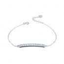 【清雅絕塵】【925純銀】【群鑲鋯鉆】設計師款高級氣質925純銀群鑲鋯鉆女時尚高級感手鍊