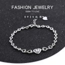 【千千心結】【925純銀】【鑲嵌鋯鉆】設計師款高級氣質千千心結925純銀鑲鑽女氣質百搭手鍊