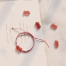 【戀愛暴富】【天然草莓晶】【招財貔貅】原創設計天然草莓晶貔貅編織手鍊桃花招財時尚女水晶手鍊