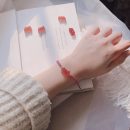 【戀愛暴富】【天然草莓晶】【招財貔貅】原創設計天然草莓晶貔貅編織手鍊桃花招財時尚女水晶手鍊